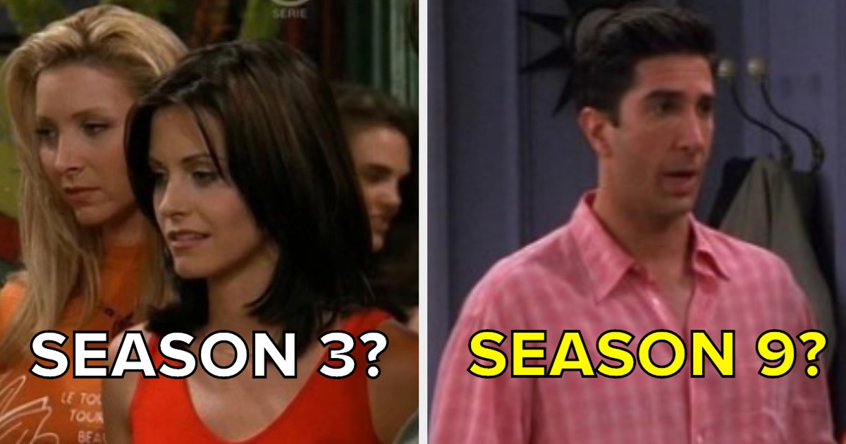 Can You Identify The Season Of Friends From A Screenshot Of