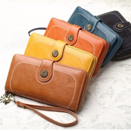 Poppy Faux Leather Womens Crossbody Shoulder Bag Cell Phone Purse Wallet  Credit Card Slots Holder Clutch - Walmart.com