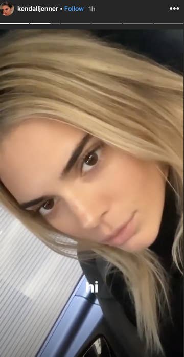 Kendall Jenner Went Blonde For Burberry Show At Lfw