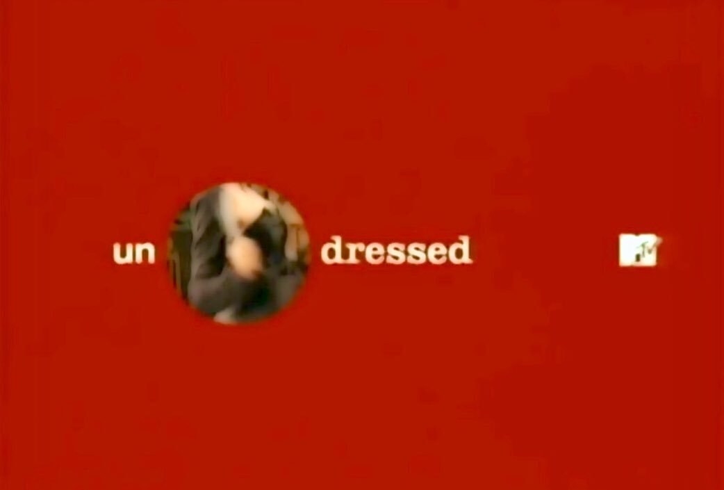 Red title card for MTV&#x27;s Undressed