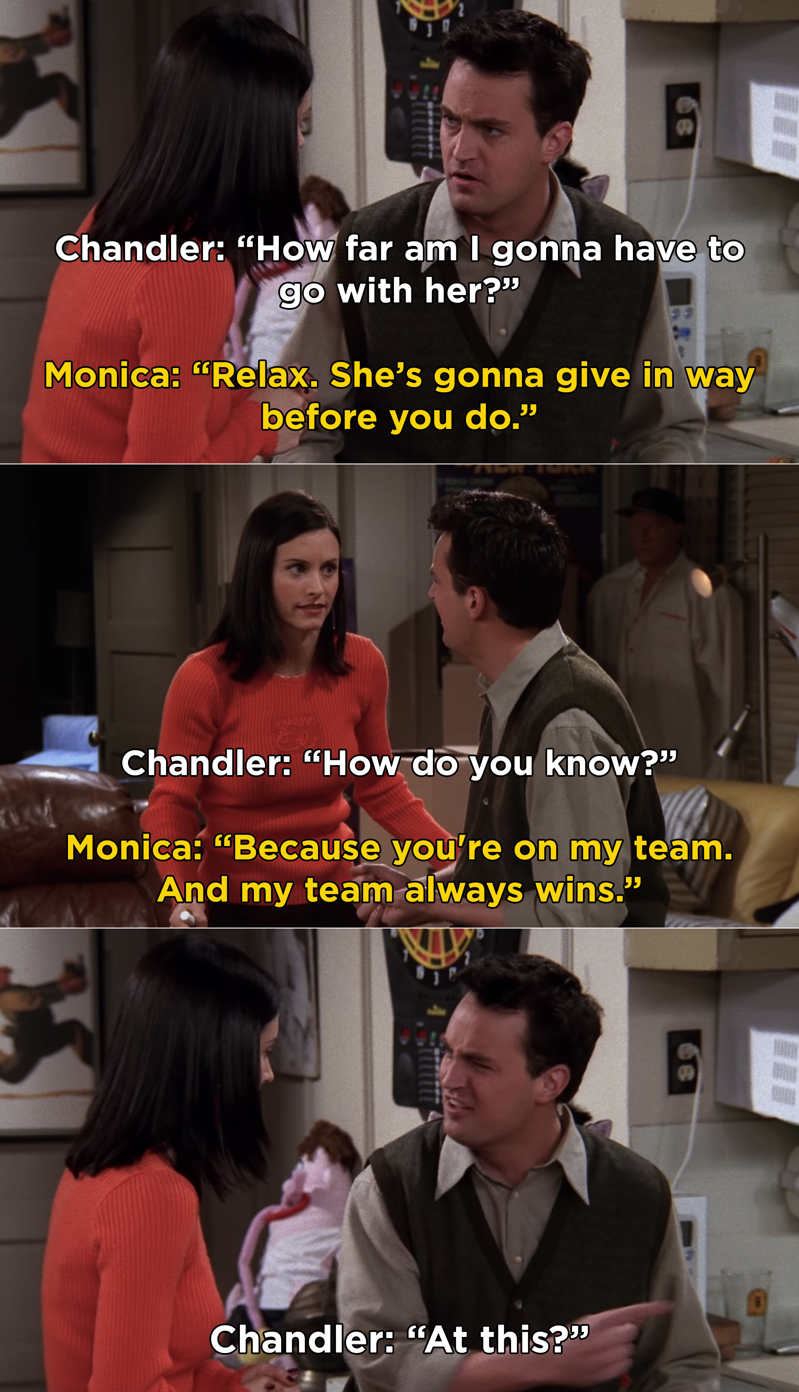 Friends - Phoebe sees Chandler/Monica doing it. on Make a GIF