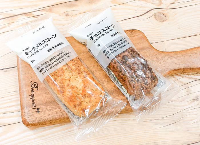 無印良品のおすすめスイーツ「不揃い キャラメルスコーン」「不揃い チョコスコーン」