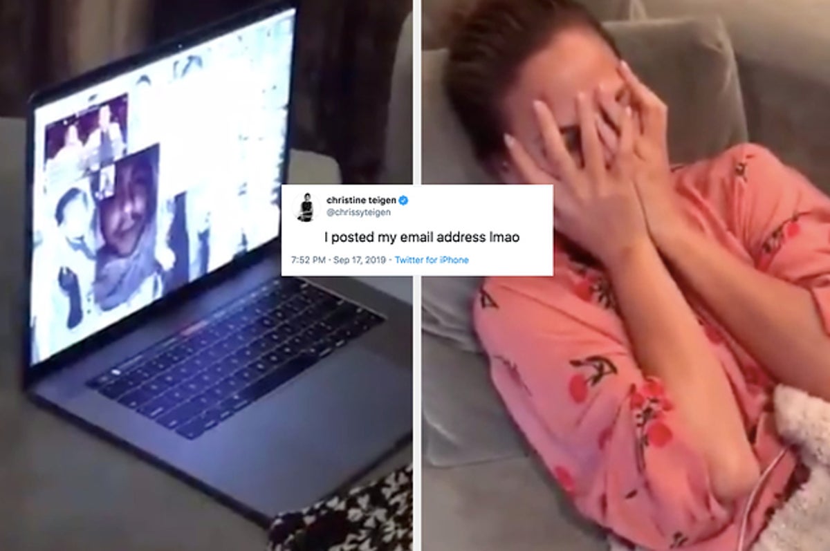 Chrissy Teigen Accidentally Shared Her Email Address On Twitter And Was  Bombarded By Fans