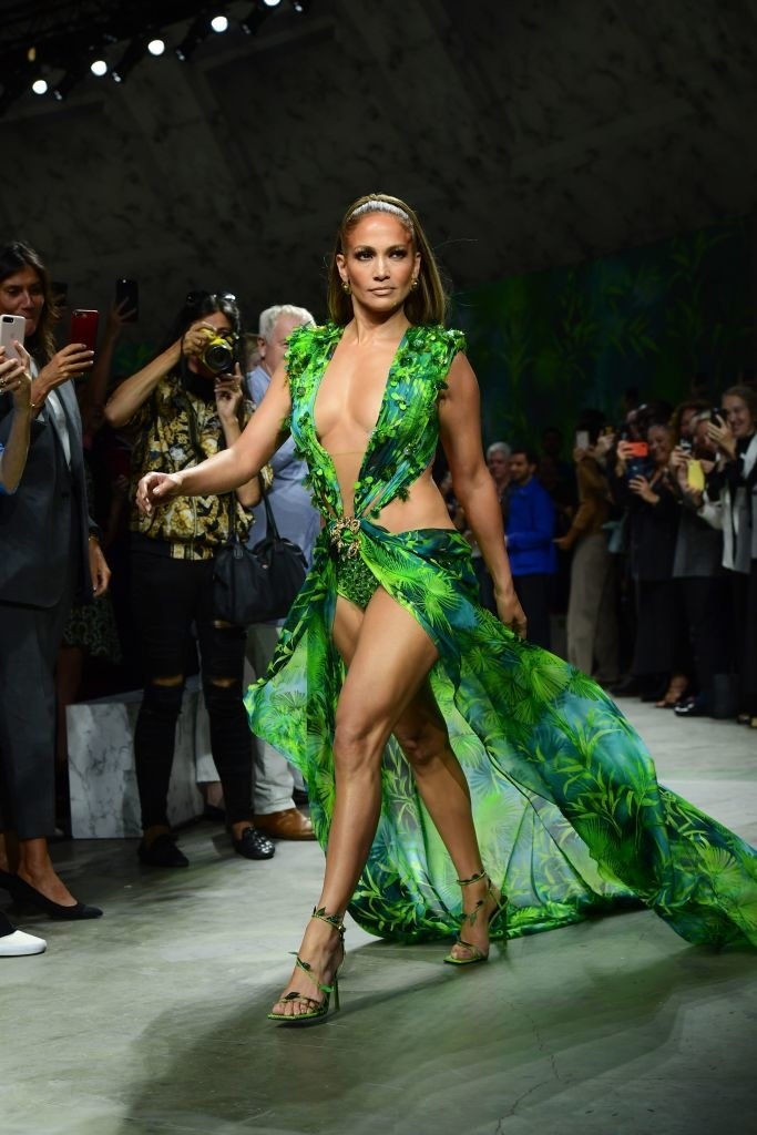 Versace green hotsell dress jlo