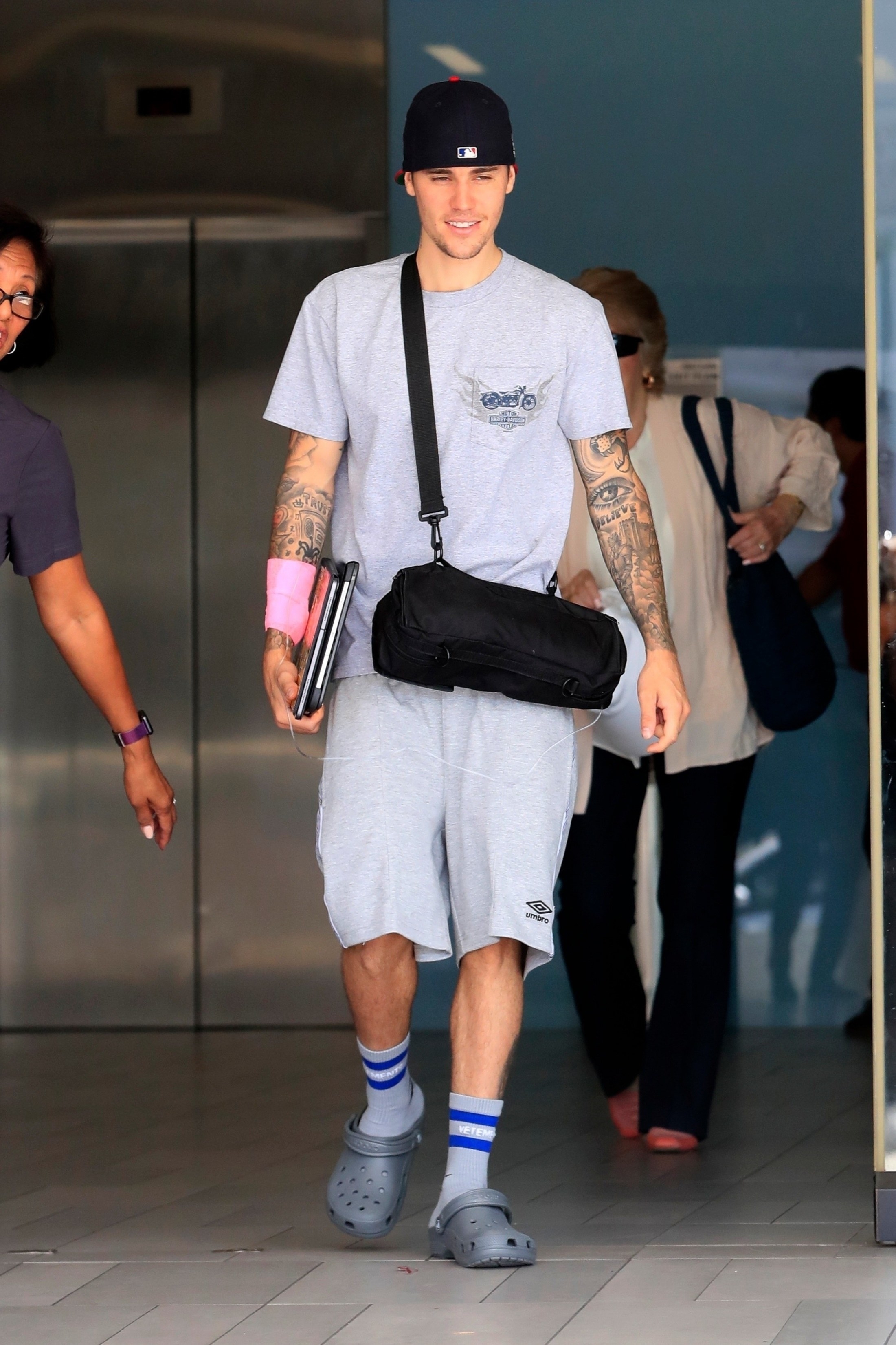 Justin Bieber Wearing Crocs With Socks