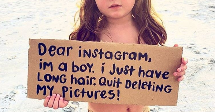 Instagram Keeps Deleting Shirtless Photos Of Long Haired Boys