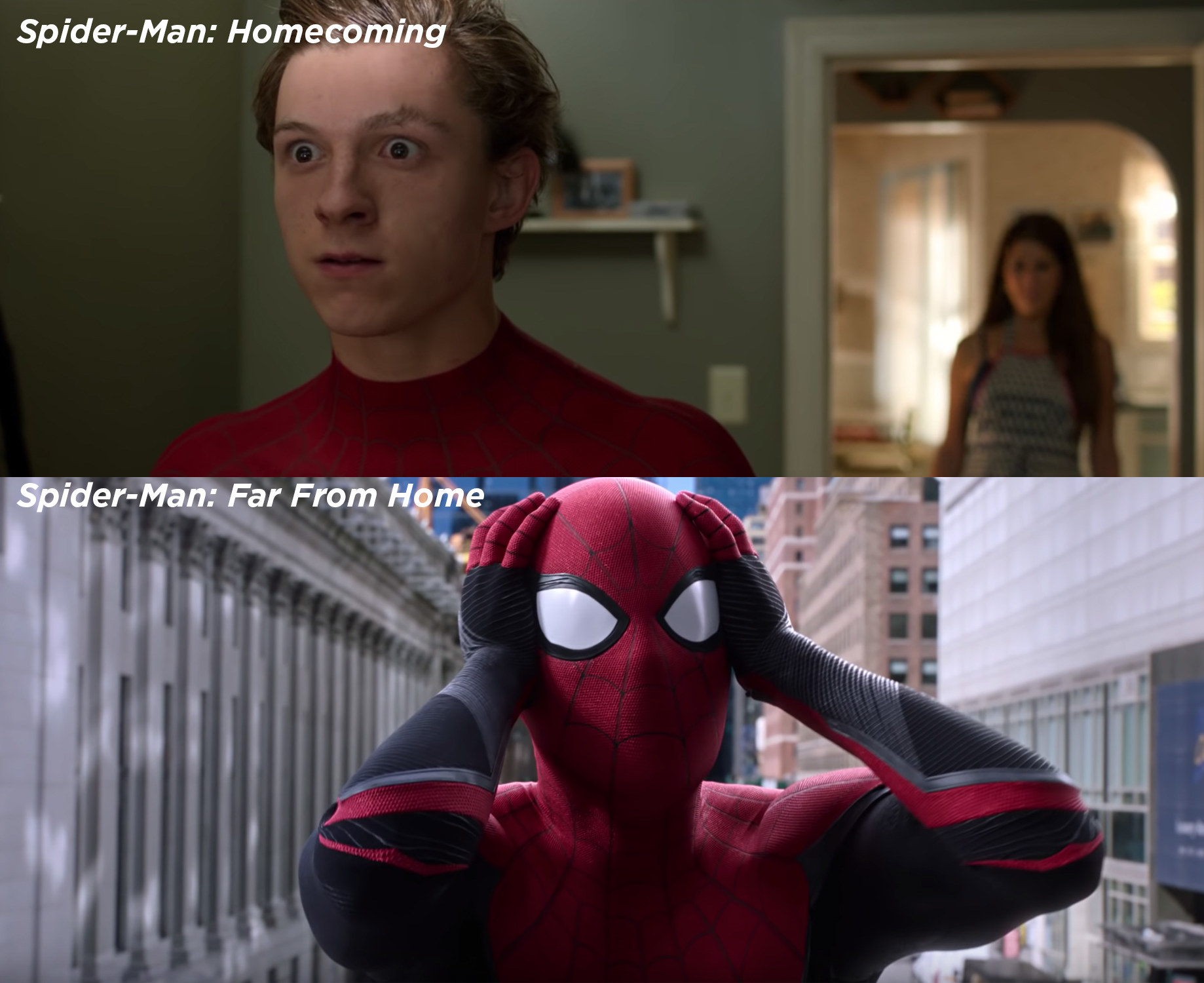 And finally, both Spider-Man: Homecoming and Spider-Man: Far From Home en.....