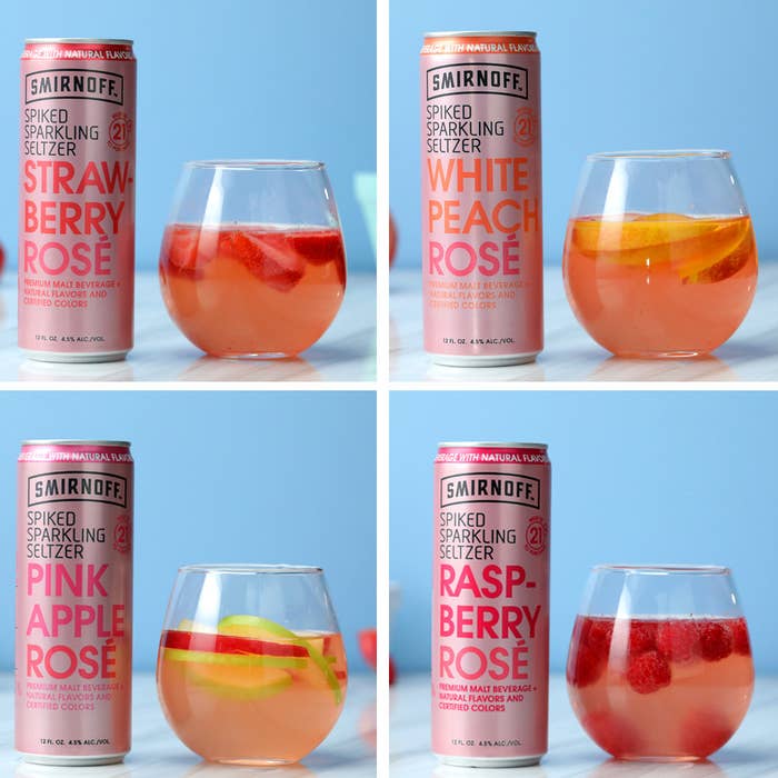 Smirnoff Seltzer Sangria 4 Ways