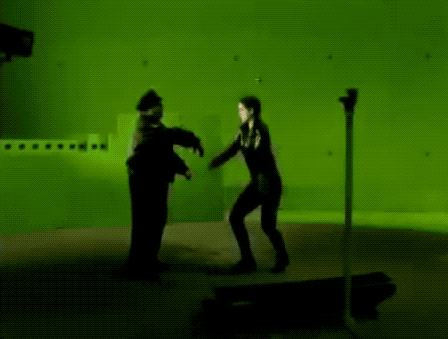 GIF da cena na tela verde