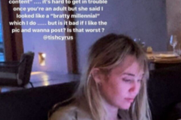 Miley Cyrus' Mom Called Her â€œBrattyâ€ And â€œDisgustingâ€ For Being On Her  Phone Too Much