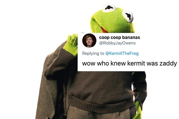 Kermit The Frog Posted A Pic Wearing Work Clothes And The Reactions Are Wild