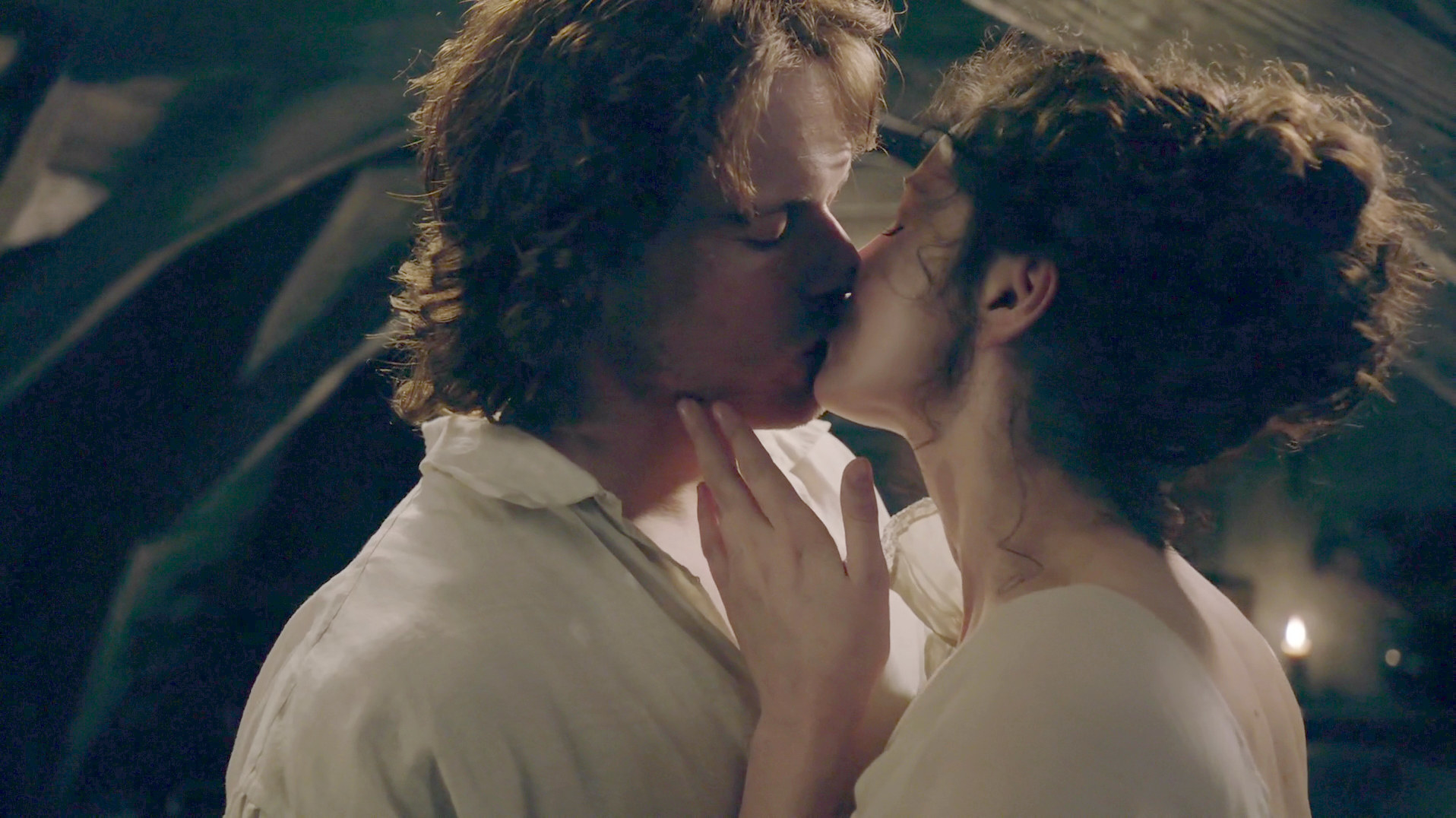 Jamie and Claire's wedding night was one of the steamiest scenes in te...