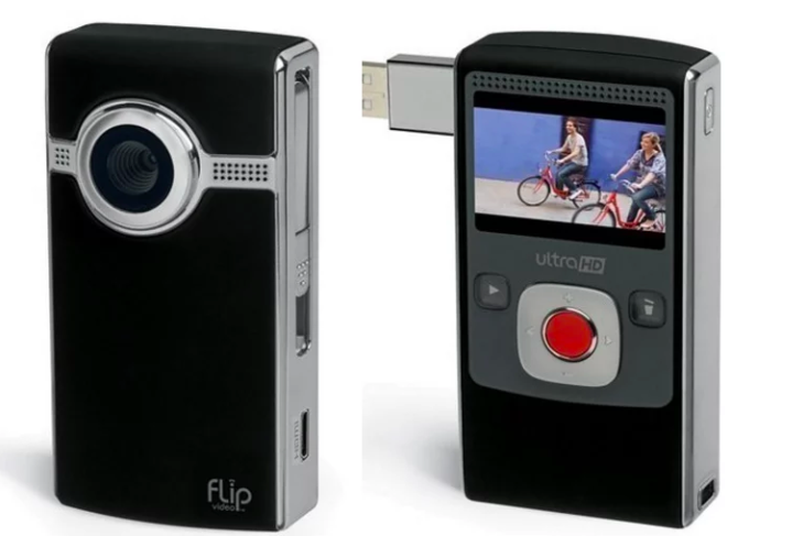 a flip video camera
