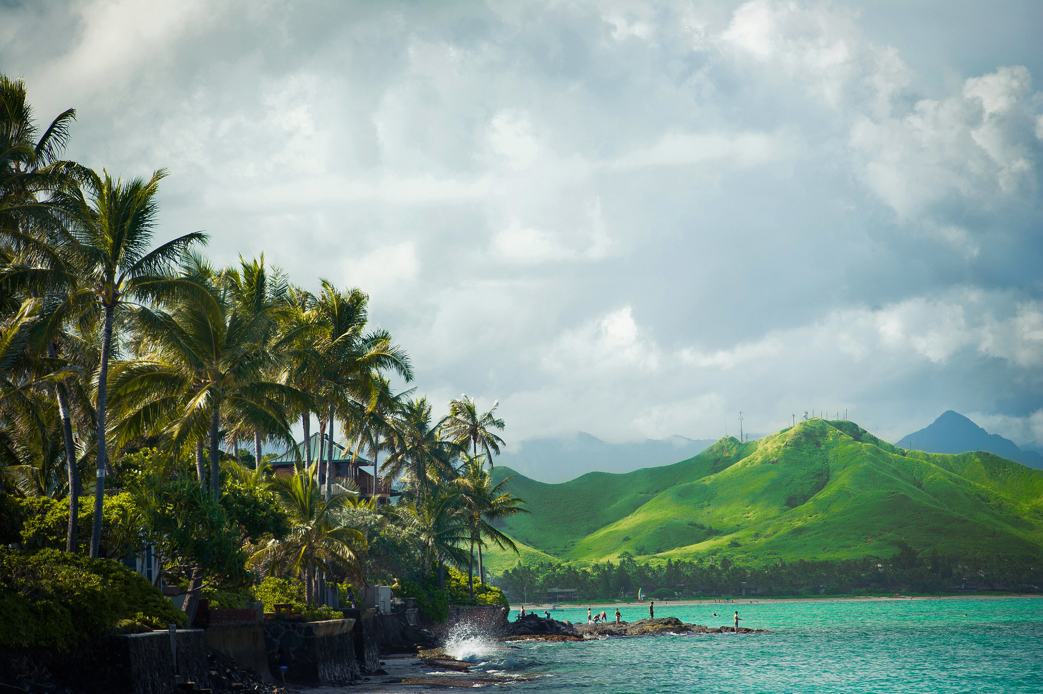 A gorgeous, quiet beach in Hawaii.