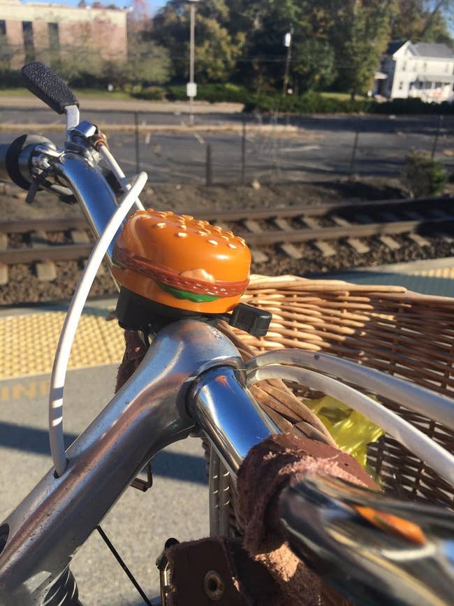 burger shaped bike bell