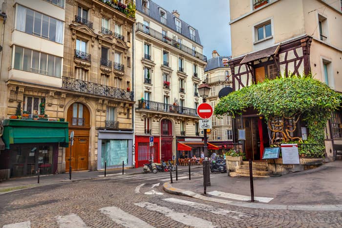 A cute street in Paris.