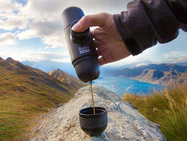 tube-shaped coffee maker