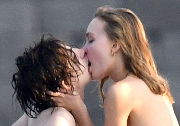 Timothee Chalamets Makeout Session with Lily-Rose Depp 