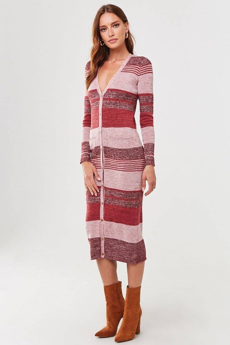 strapless open back dress Striped Junior Size Sleeveless Midi Dress