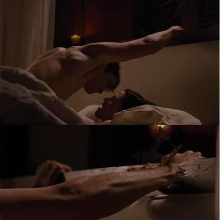 Bella and Edward had sex for the first time and he literally broke the bed....