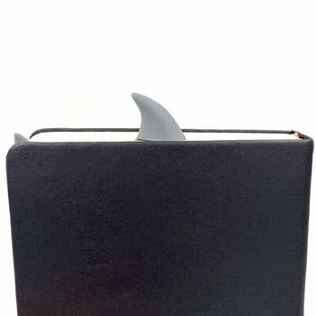 shark fin pop out from top of book