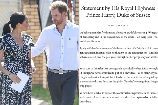 Prince Harry Is Suing The Mail On Sunday For Their “False” And “Derogatory” Coverage Of Meghan Prince Harry Is Suing The Mail On Sunday For Their “False” And “Derogatory” Coverage Of Meghan