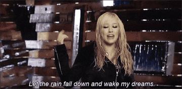 Hillary Duff singing, &quot;let the rain fall down and wake my dreams&quot;