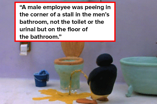 Urinal Cartoon Porn - Gross Office Bathroom Stories