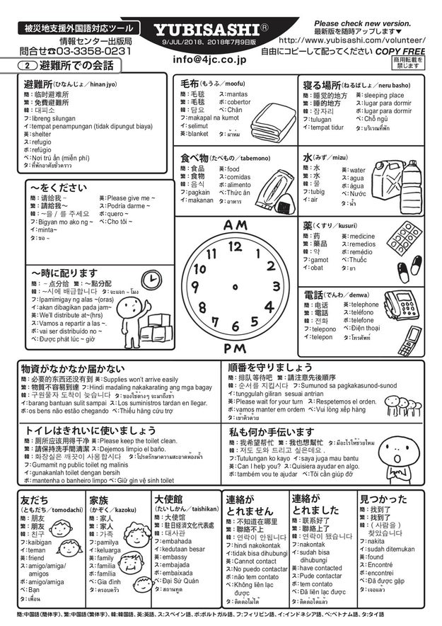 避難所や近所で言葉が通じない外国人がいたら 使える多言語会話ツール5つ