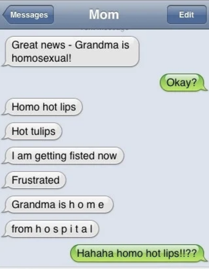 epic fail texts to mom