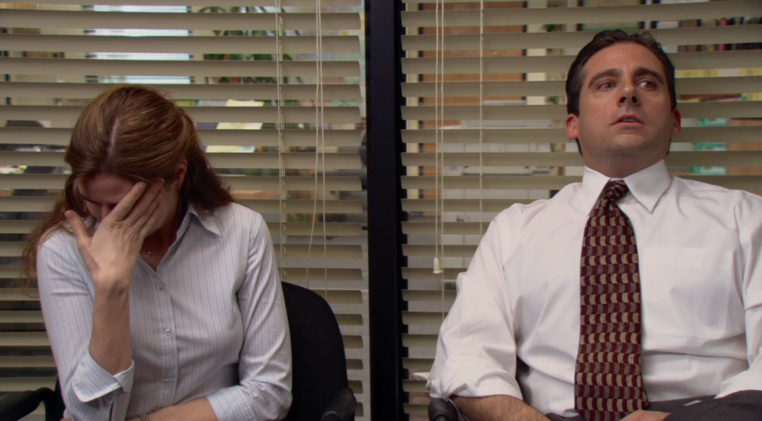 The prank on Pam was one of Jenna's audition scenes. 
