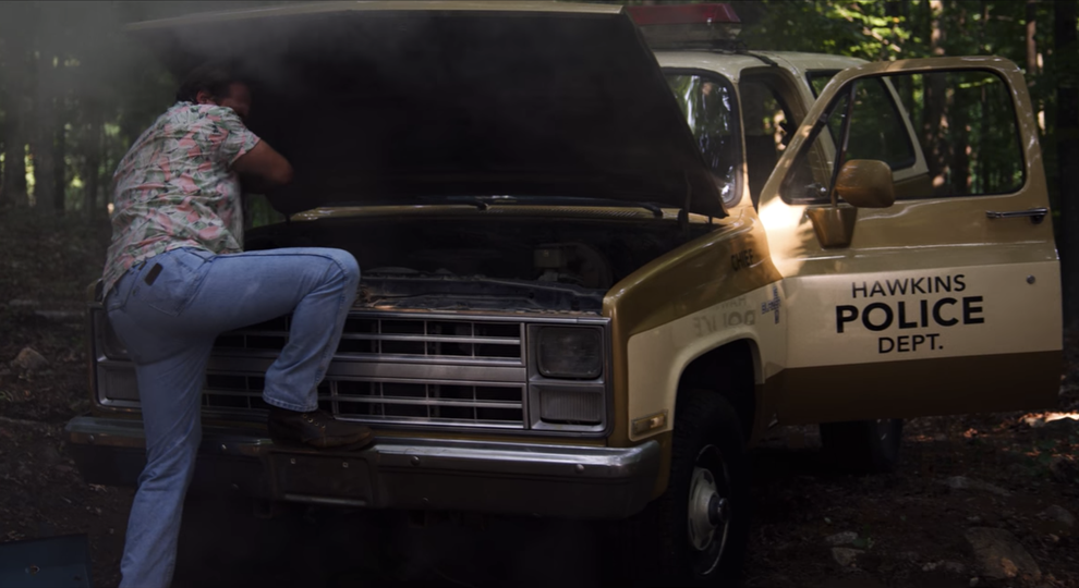 A Fan Shared Photos Of Hopper's Car On The "Stranger Things" Season 4 Set