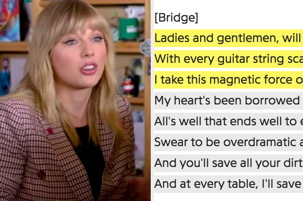 Taylor Swift Opened Up About The Meaning Of Her Favourite