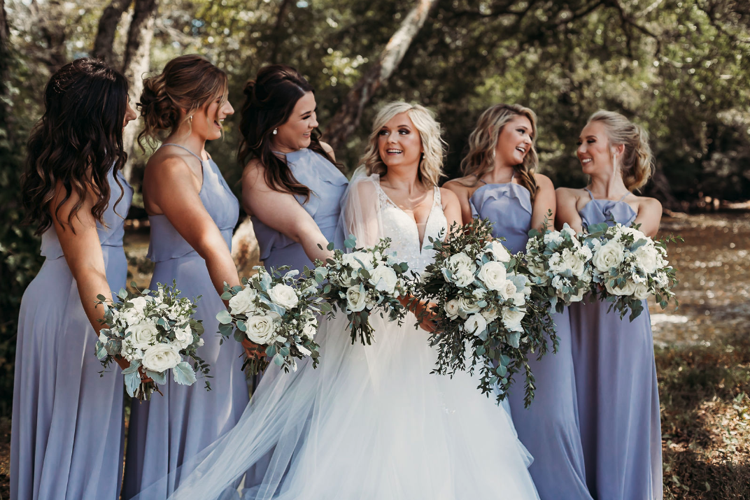 These adorable grandmothers are flower girls at wedding