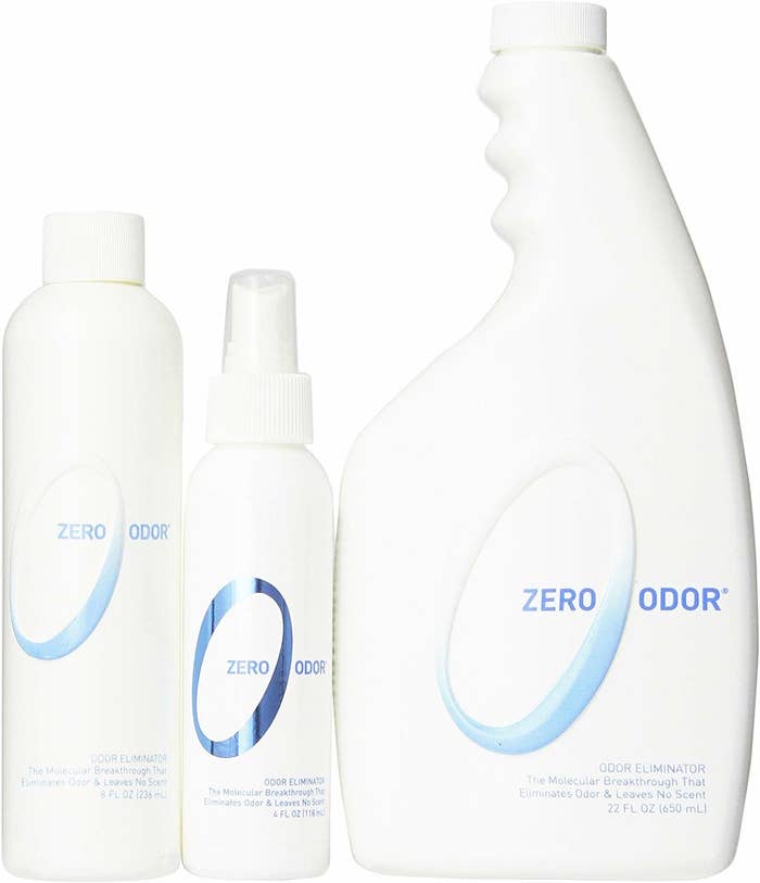 Three bottles of the odor remover