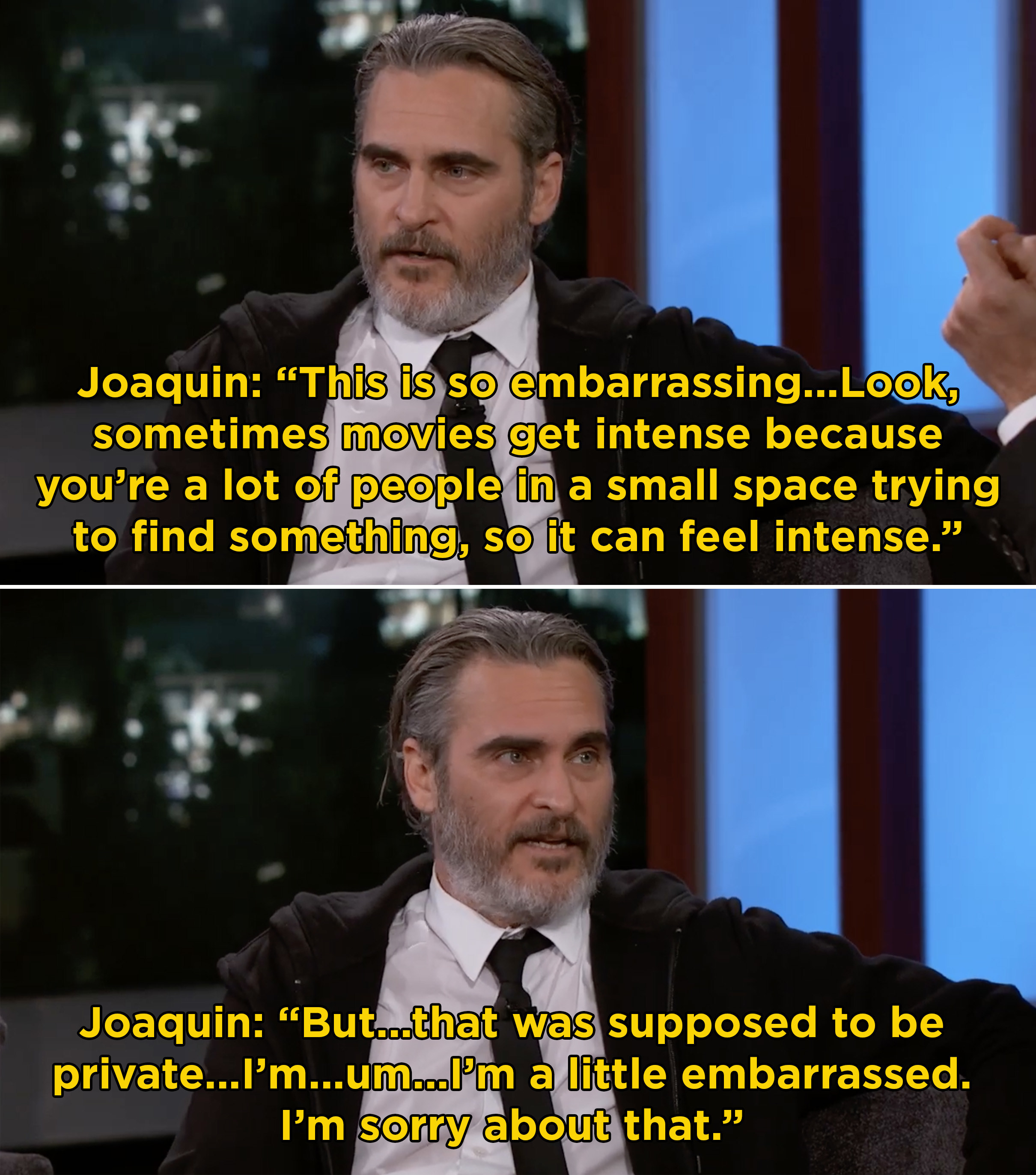 Joaquin Phoenix Cursed Out A Joker Crew Member On Set And Jimmy Kimmel Awkwardly Shared The Video