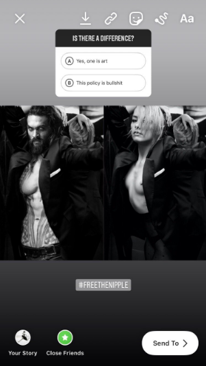 Amber Heard Porn Double - Amber Heard Called Out Instagram's Double Standards On Nudity With A  Topless Photo Of Jason Momoa