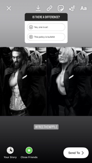 Amber Heard Sex Porn Captions - Amber Heard Called Out Instagram's Double Standards On Nudity With A Topless  Photo Of Jason Momoa