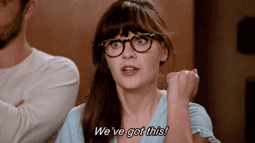 jessica day from new girl saying we&#x27;ve got this 