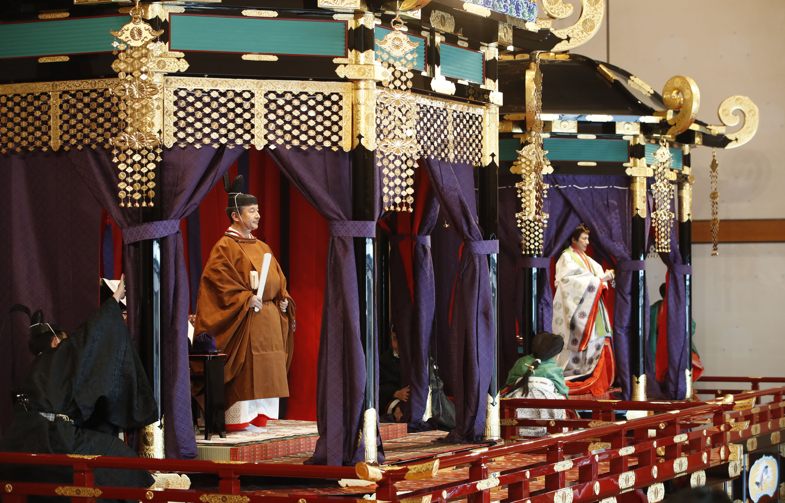 即位礼正殿の儀」に登場した「高御座」 東京・京都で一般公開へ