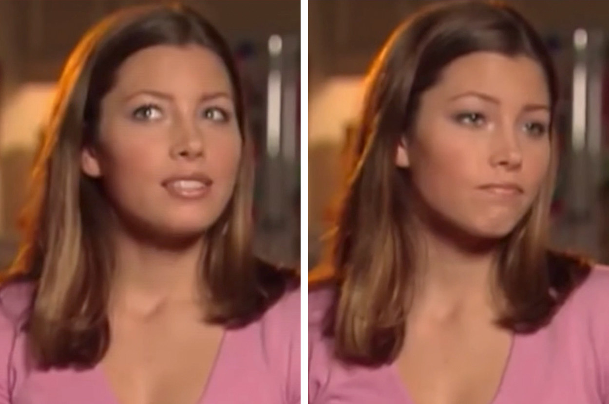 Watch Jessica Biel's reaction to an old video of her knocking now