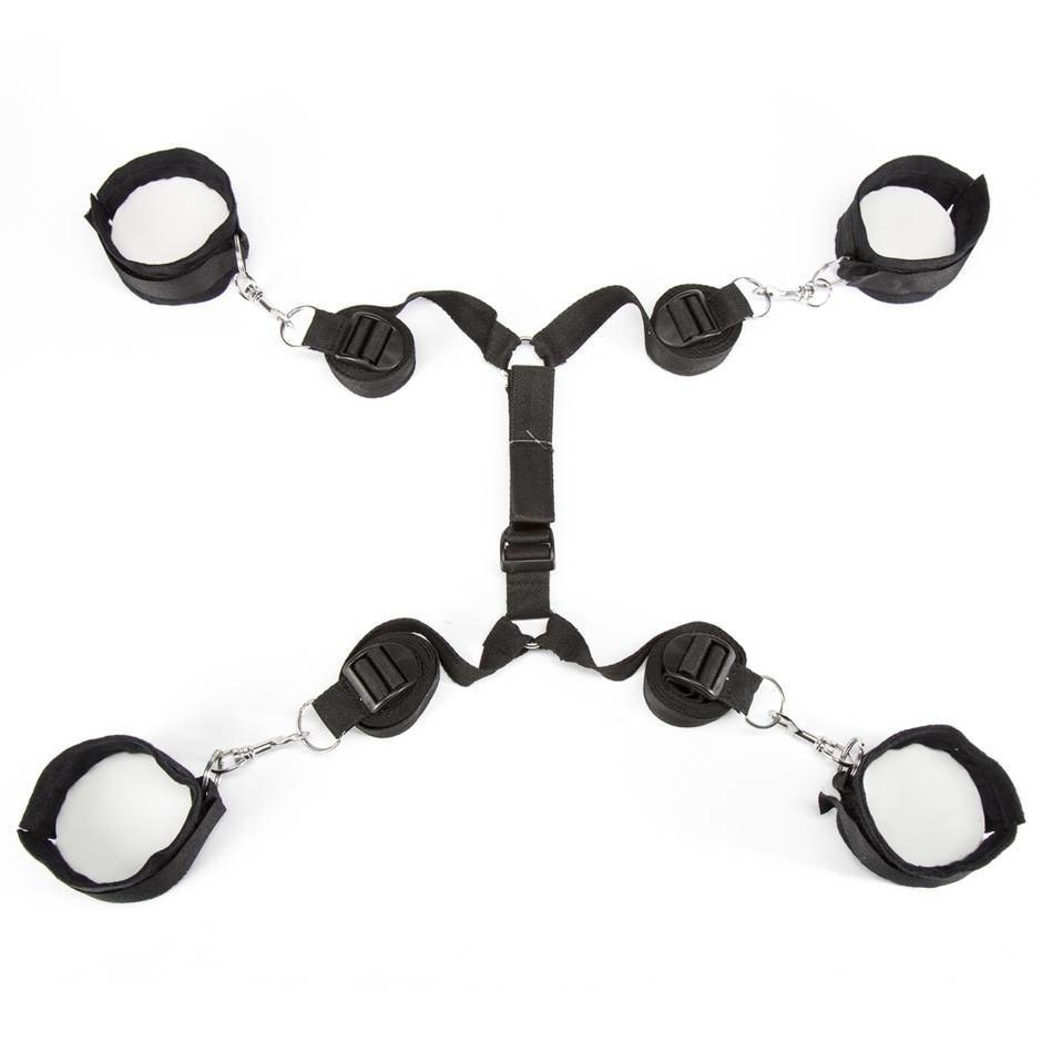 Just pop the base of these restraints under your mattress and then pull the...