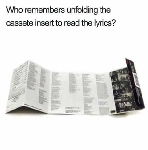 A lyric booklet for an album