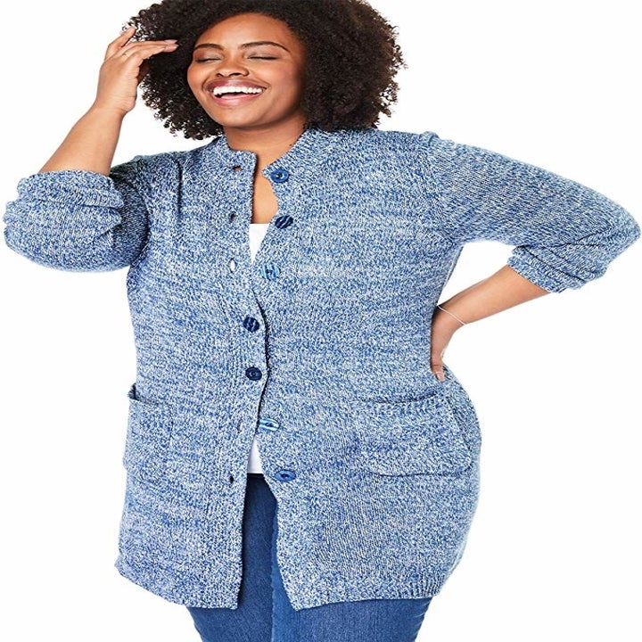 blue fair isle jumper