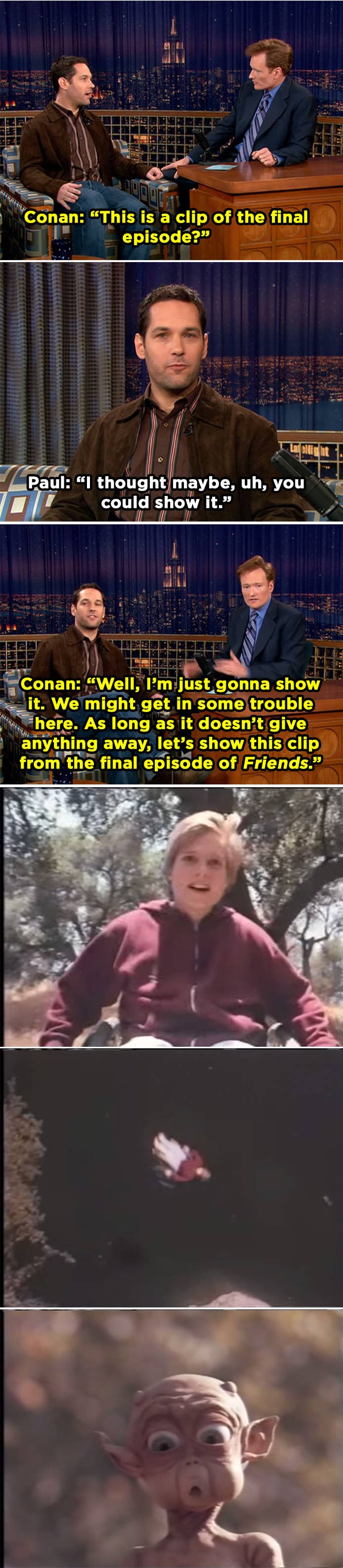 Paul Rudd pulls his 'Mac & Me' Rickroll on Conan one last time