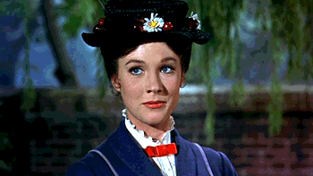Gif of Mary Poppins clapping