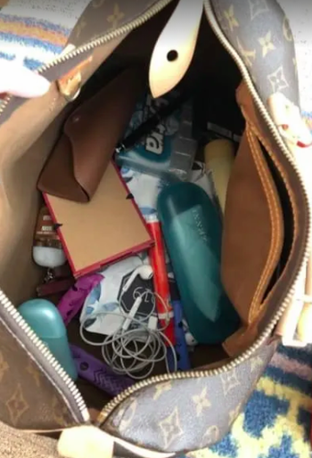 A chaotic purse without the organizer