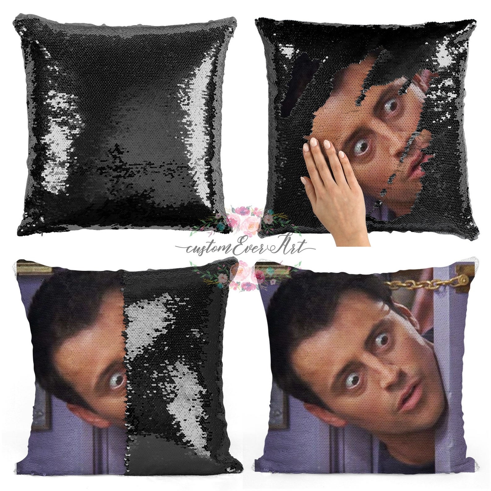 Joey tribbiani sequin pillow sale