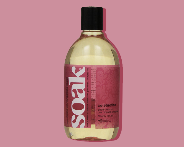 bottle that says soak