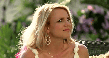 GIF of Britney Spears looking shocked and dismayed